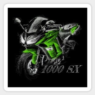 1000 SX Scribble Art Sticker